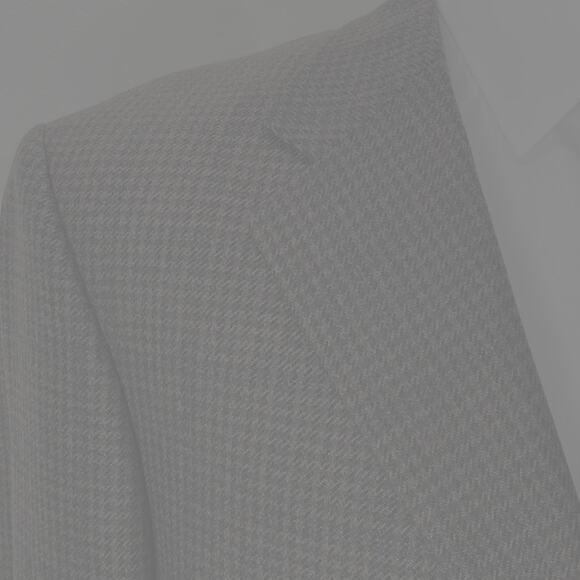 Oscar de la Renta Size 42R Blazer Wool Cashmere Houndstooth Designer Sport Coat - Picture 2 of 16